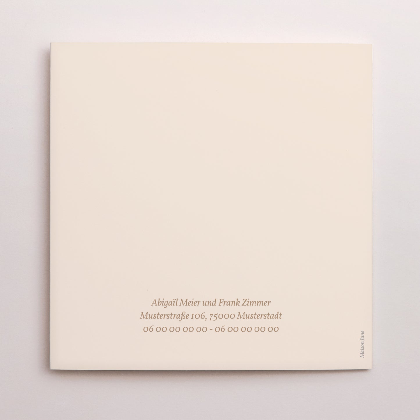 Hochzeitseinladung Triptychon Fensteröffnung Wilde Blumen foto N° 3
