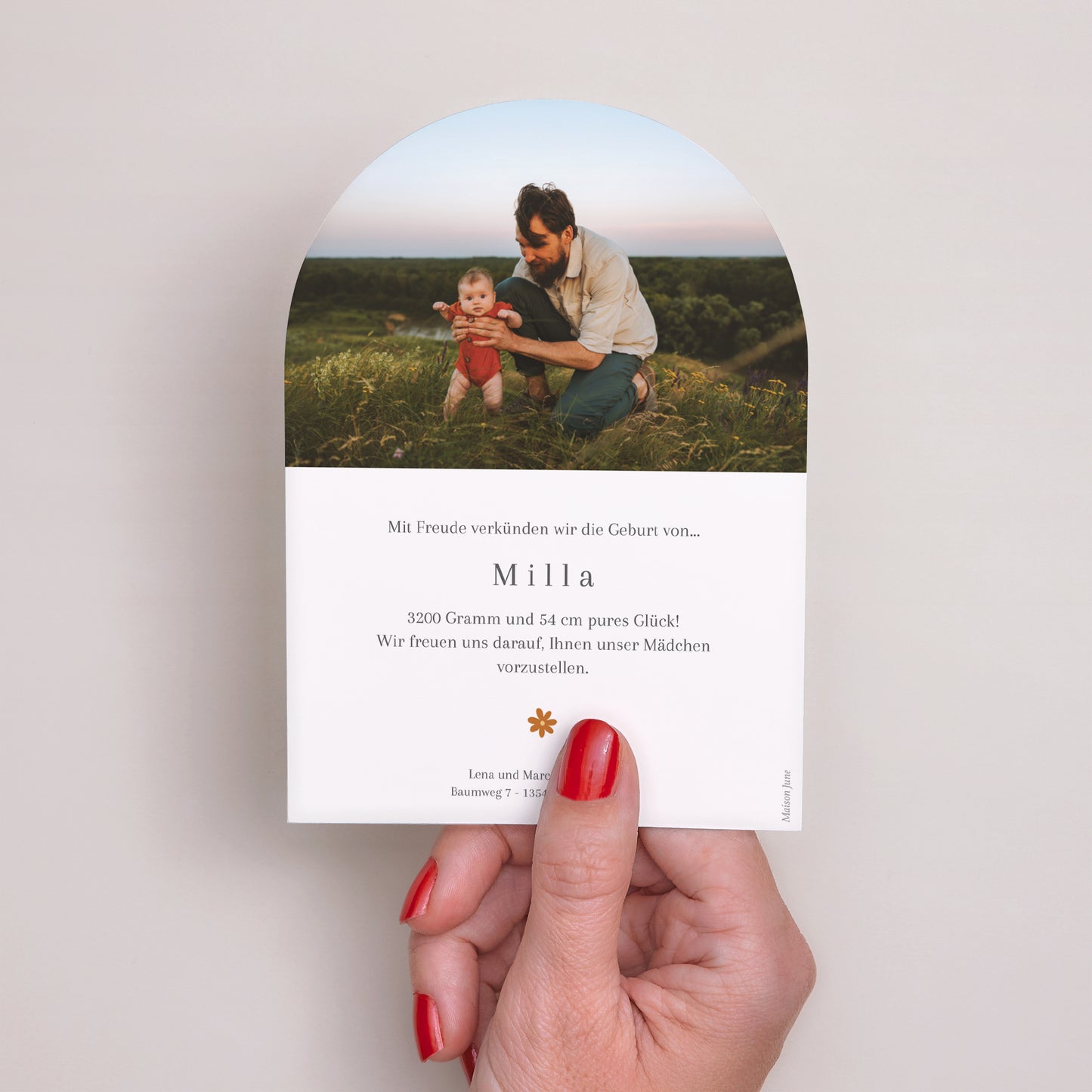 Geburtskarte Kleine Arche Die Wiege der Natur foto N° 3