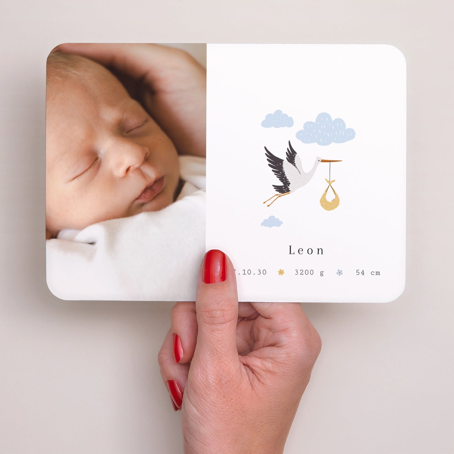 Geburtskarten Landschaft, abgerundete Ränder foto N° 3