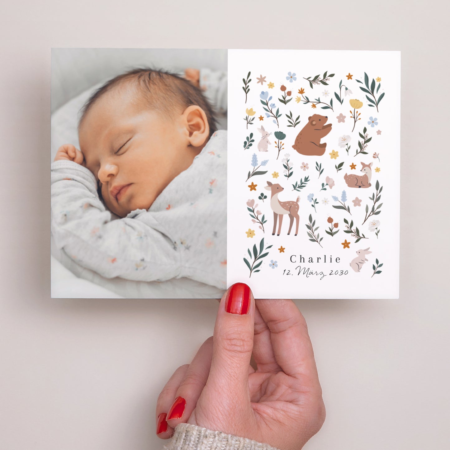 Geburtskarte Landschaft Zauber der Natur foto N° 3