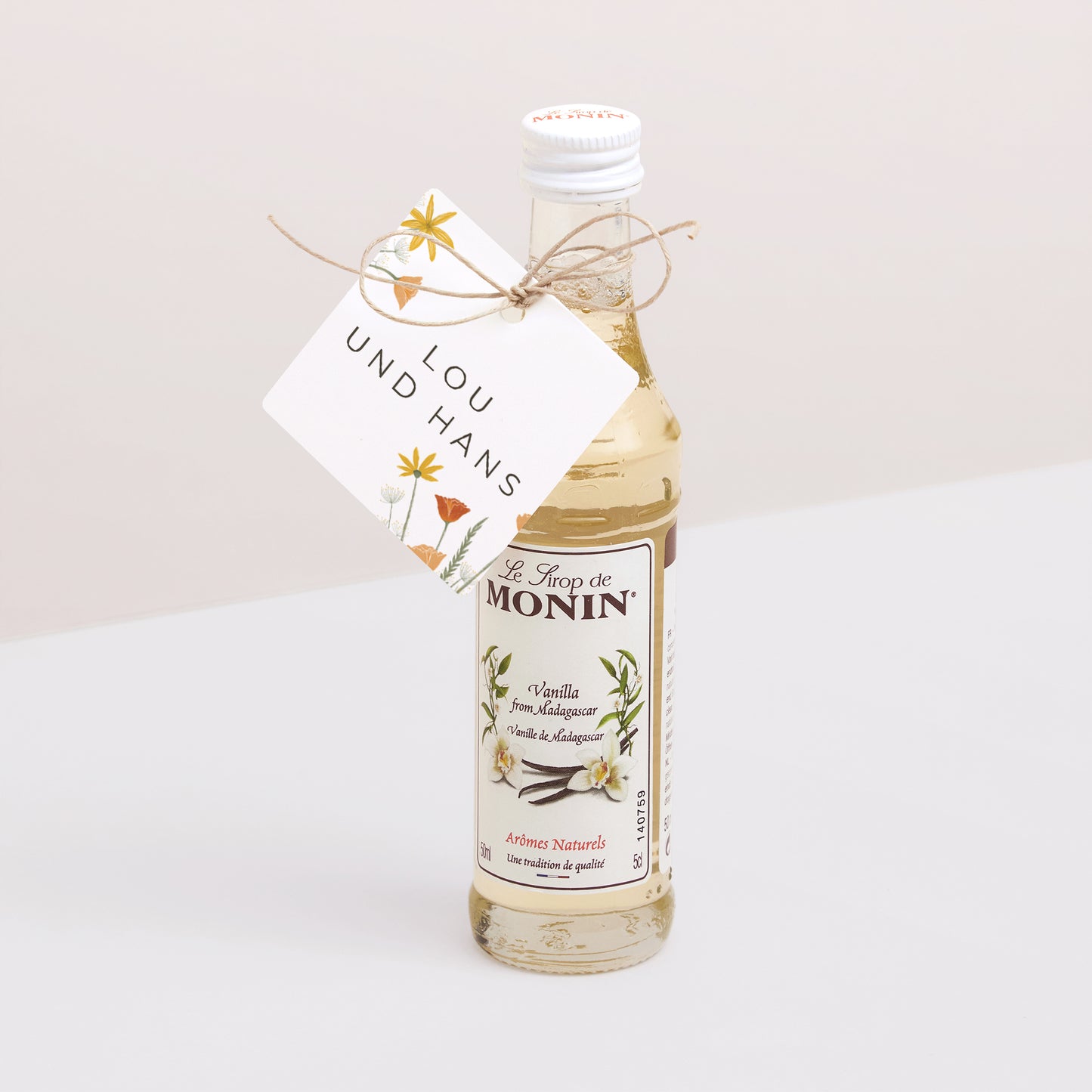 Vorgelochtes Etikett Hochzeit quadratisch foto N° 3