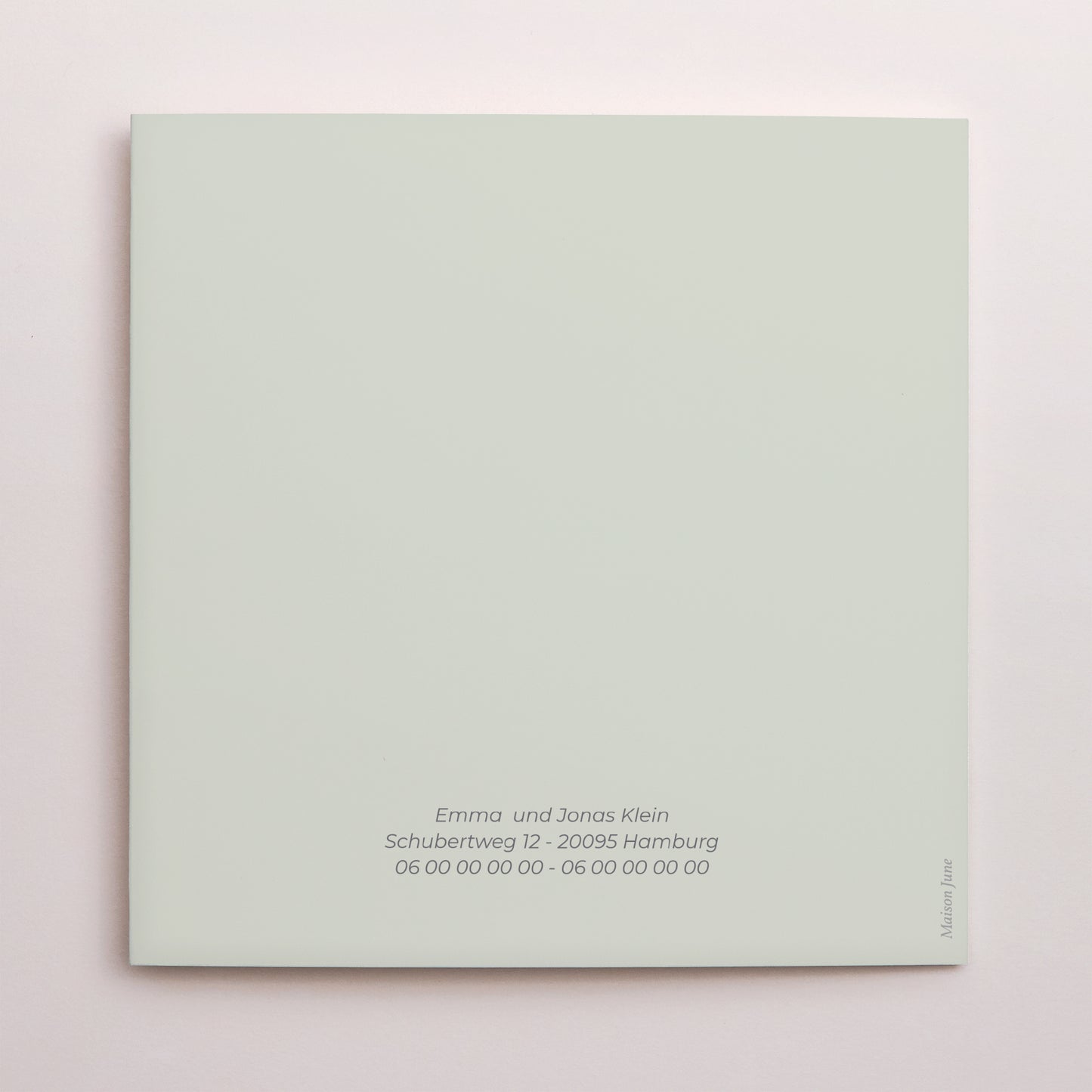 Dankeskarte Hochzeit Asymmetrisches Triptychon Blühende Landschaften foto N° 3