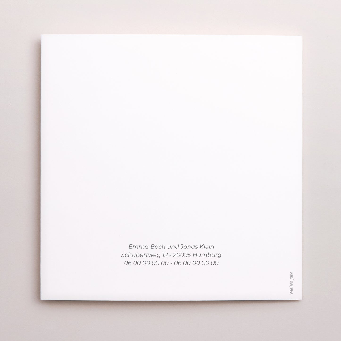 Hochzeitseinladung Triptychon Fensteröffnung Blühende Landschaften foto N° 3