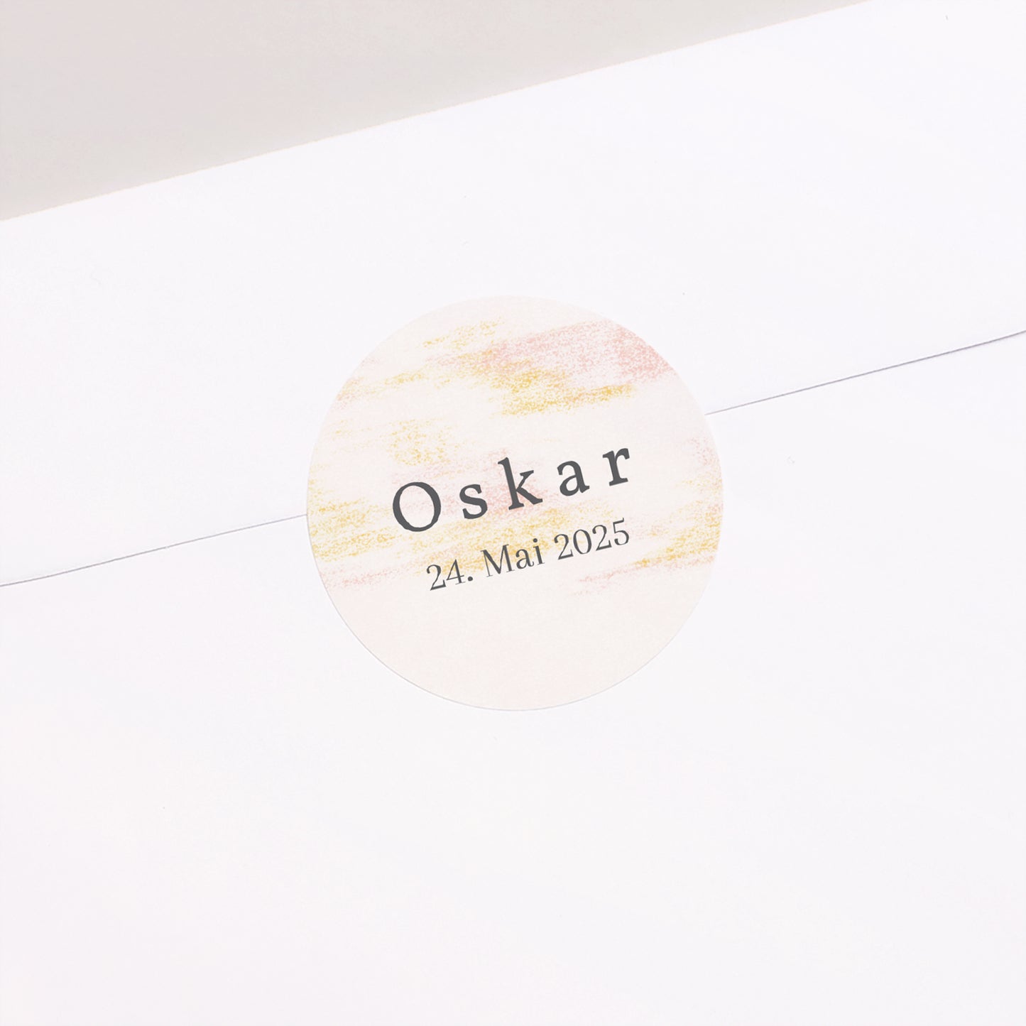 Sticker Geburt Rund Meerblick foto N° 1