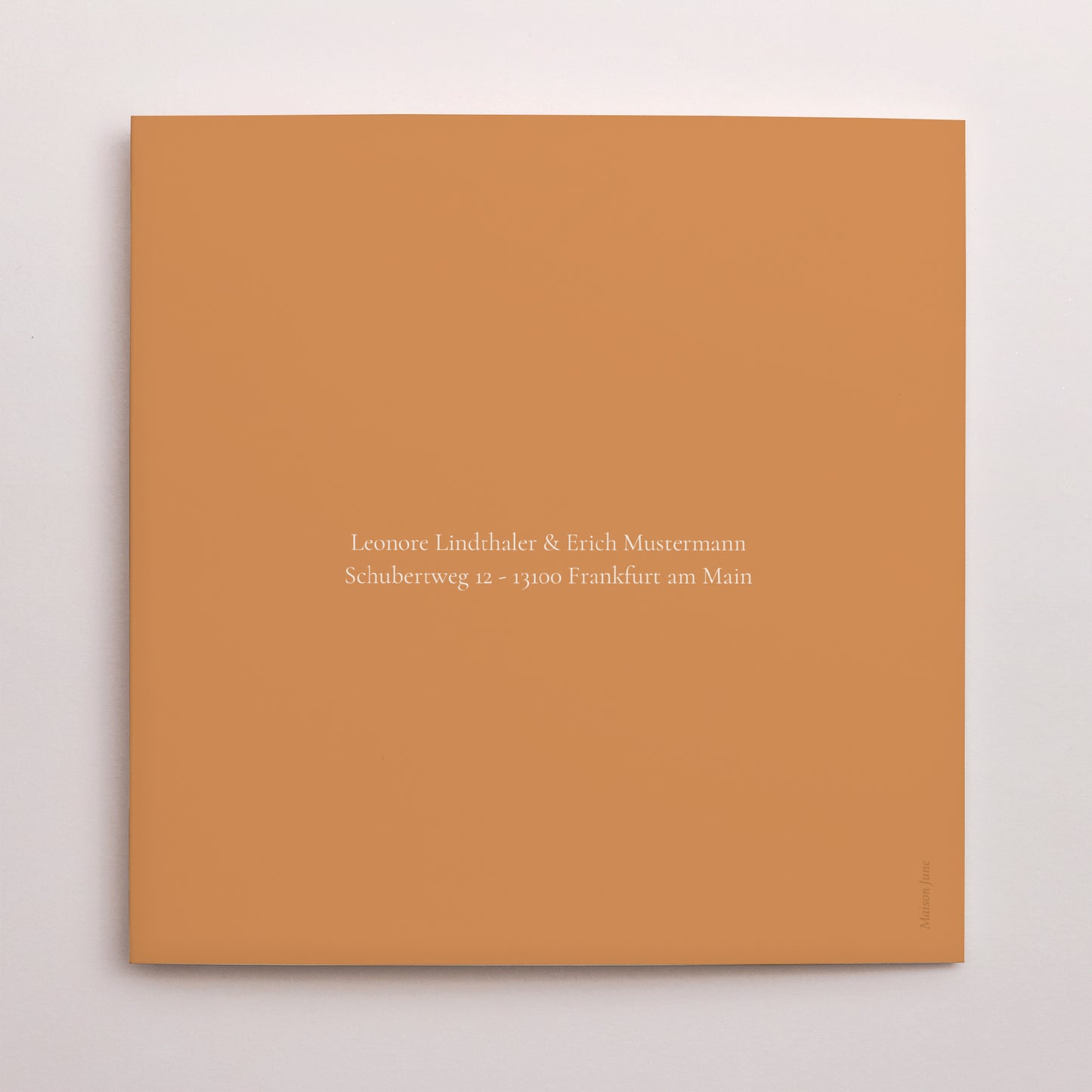 Hochzeitseinladung Doppelflügiges Quadrat foto N° 3