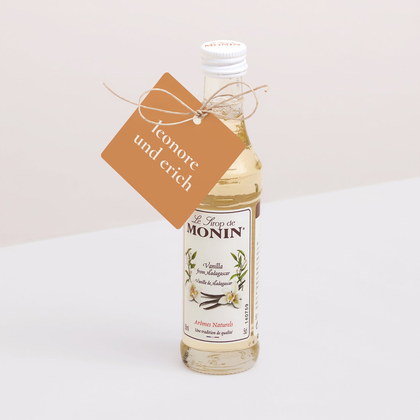 Vorgelochtes Etikett Hochzeit quadratisch foto N° 3