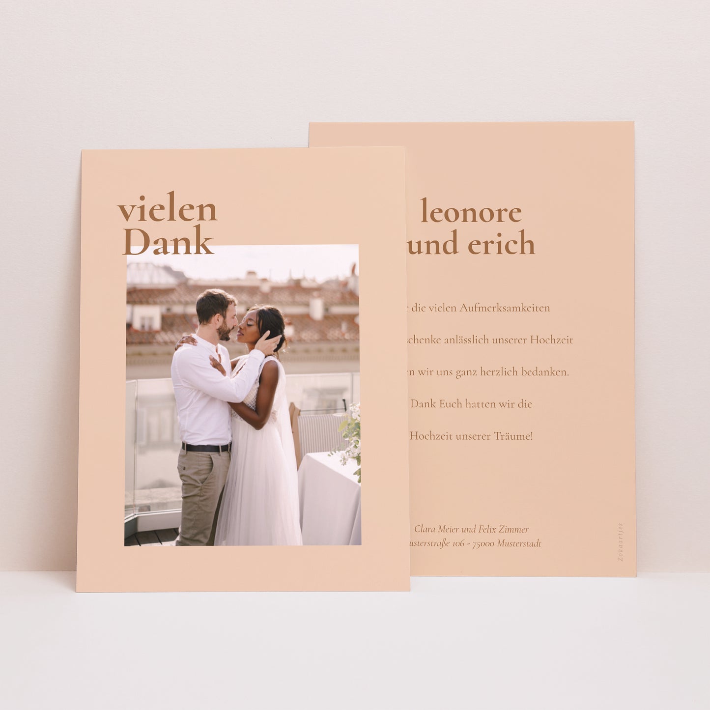 Dankeskarte Hochzeit foto N° 1