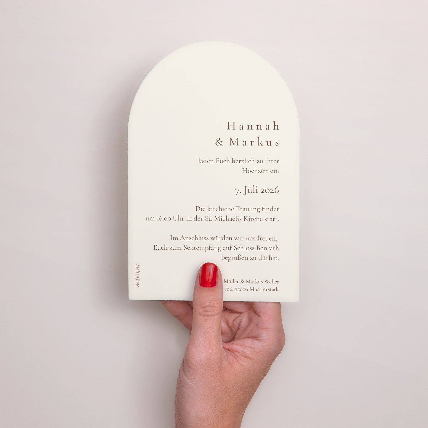 Hochzeitseinladung Arche Böhmischer Blumenstrauß foto N° 3