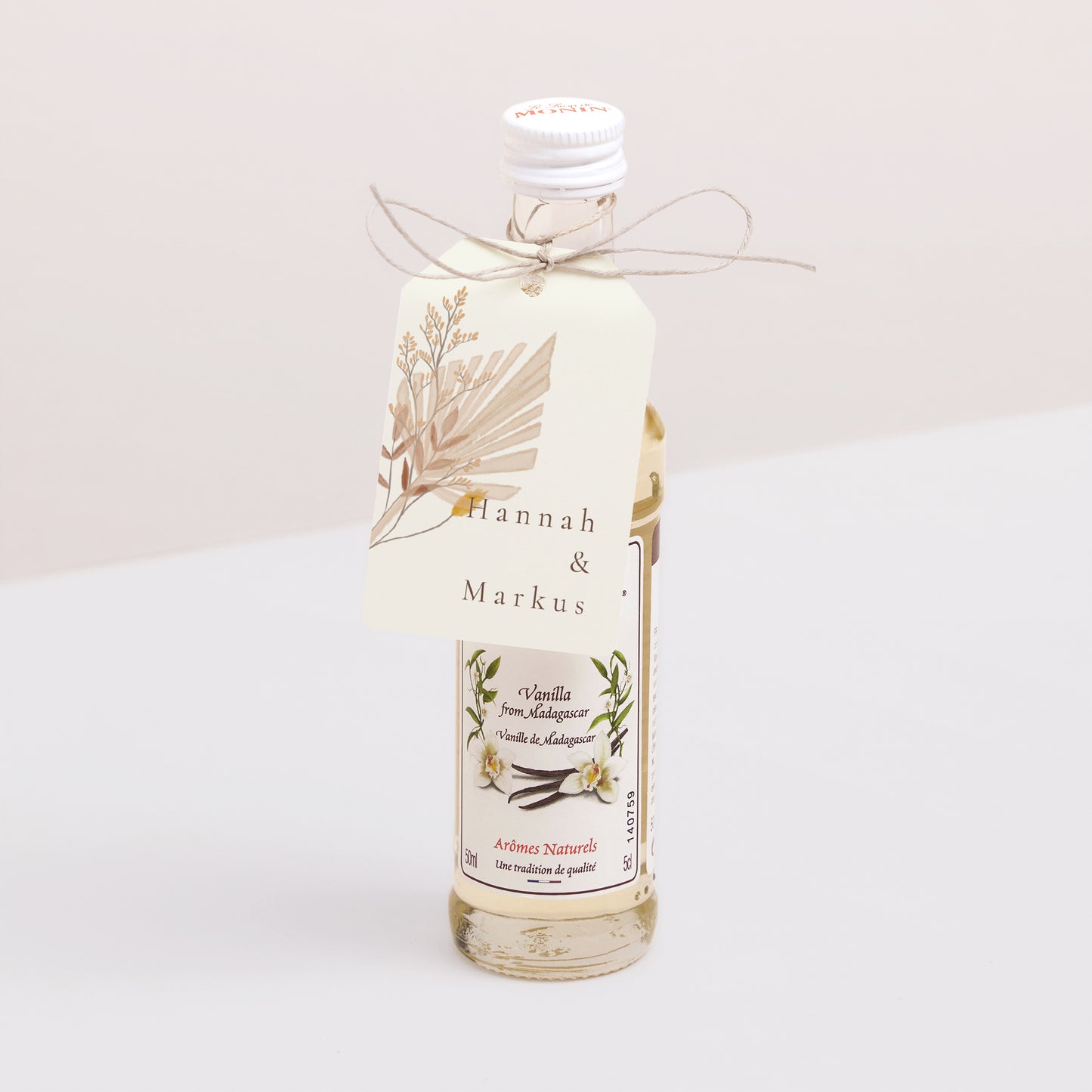 Vorgelochtes Etikett Hochzeit Fähnchen Böhmischer Blumenstrauß foto N° 3