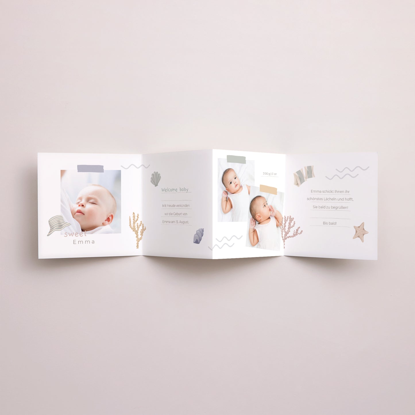 Geburtskarten Akkordeon foto N° 3