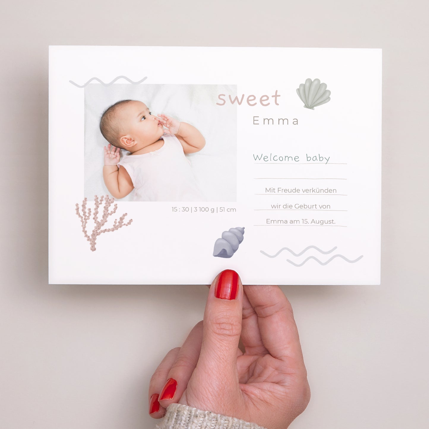 Geburtskarte Landschaft foto N° 3