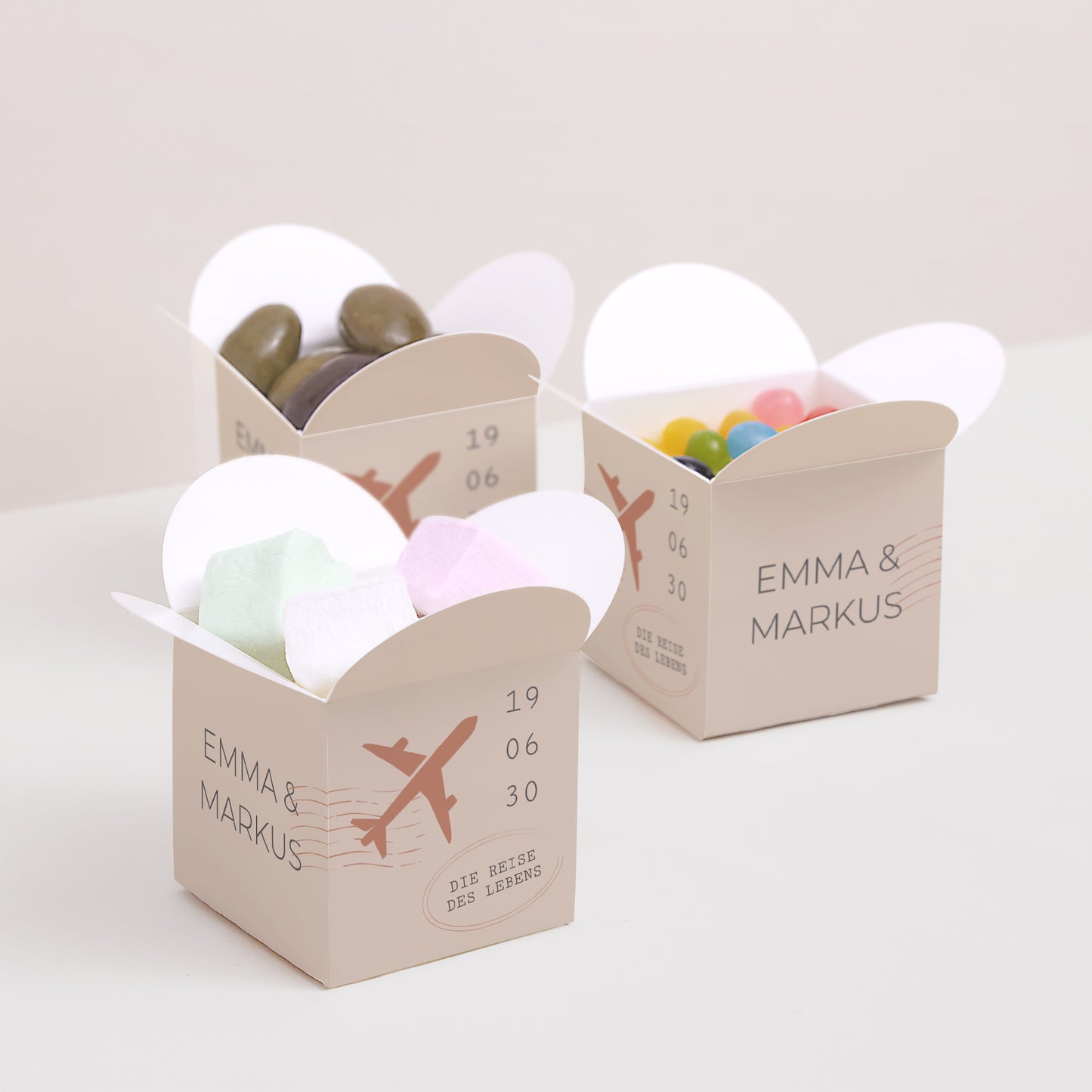 Geschenkbox Hochzeit Schmetterlingsöffnung Die Reise eines Lebens foto N° 3