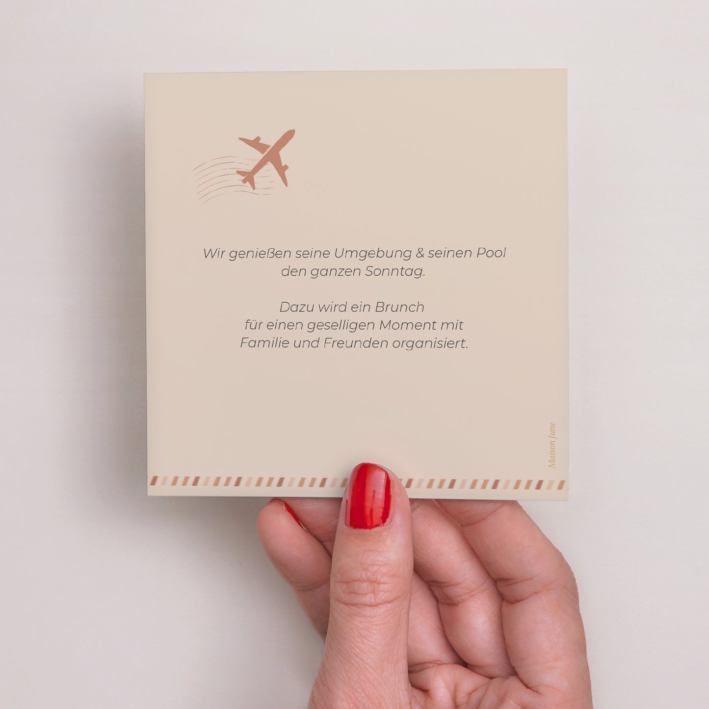 Einladungskarte Hochzeit Quadrat Die Reise eines Lebens foto N° 3