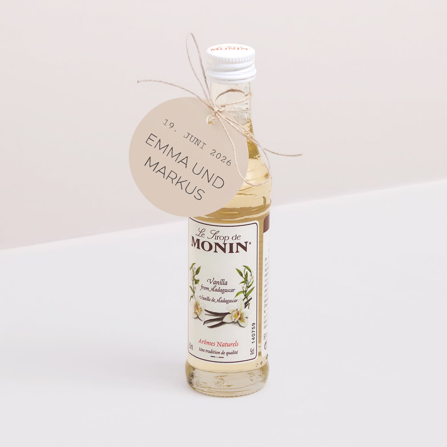 Vorgelochtes Etikett Hochzeit Runde Die Reise eines Lebens foto N° 3