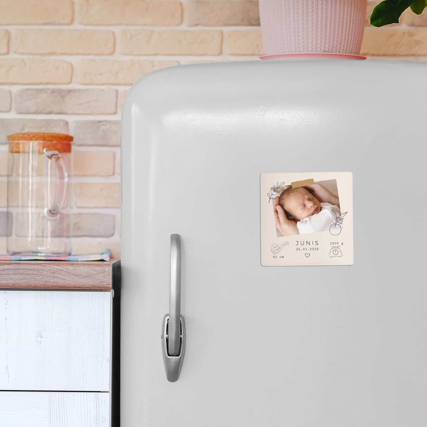 Geburtskarte Satz von 9, magnetisch. Bullet journal Herbier foto N° 4