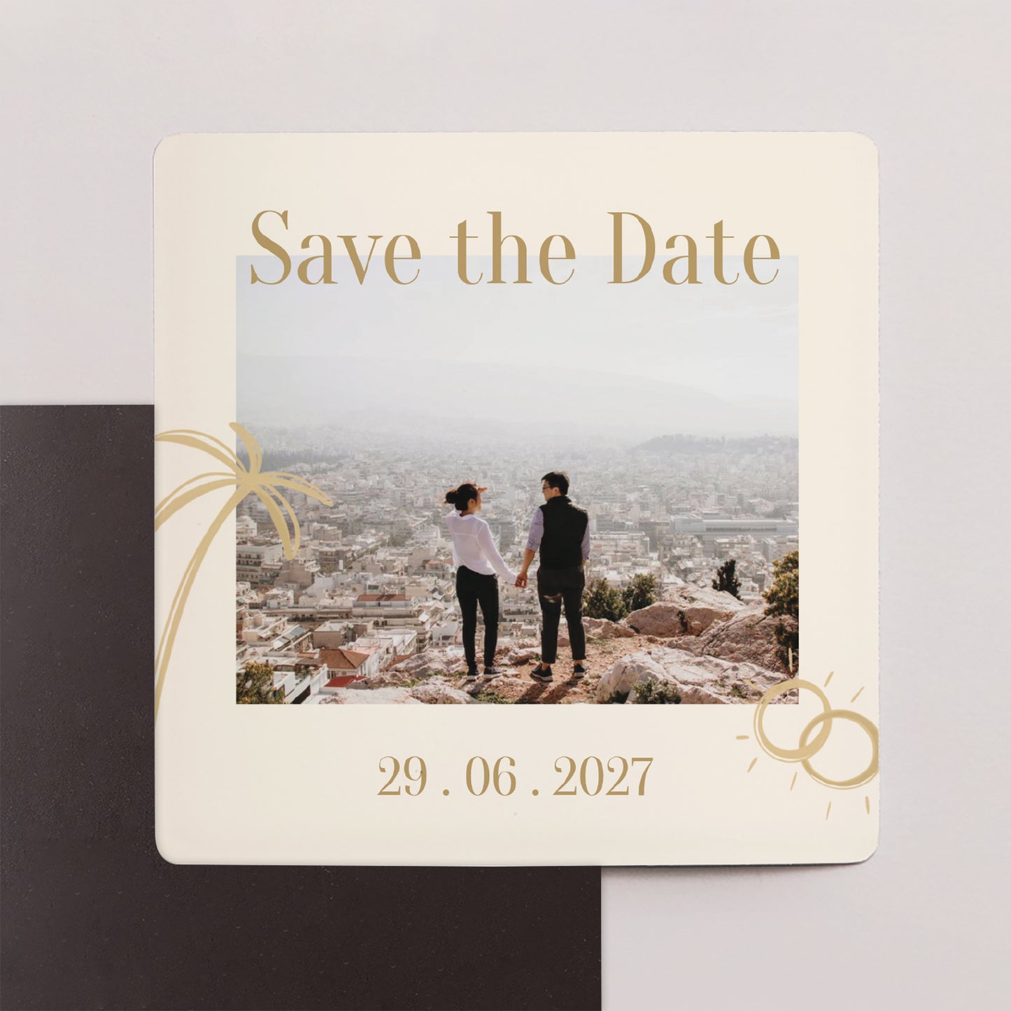 Save the date Karte Hochzeit Satz von 9, magnetisch. Unter dem Sonnenlicht foto N° 1