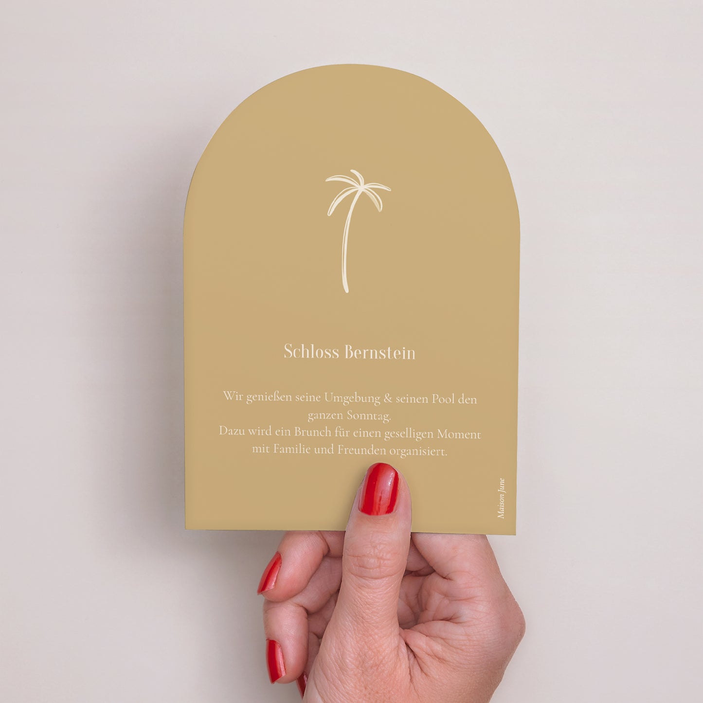 Einladungskarte Hochzeit Kleine Arche Unter dem Sonnenlicht foto N° 3