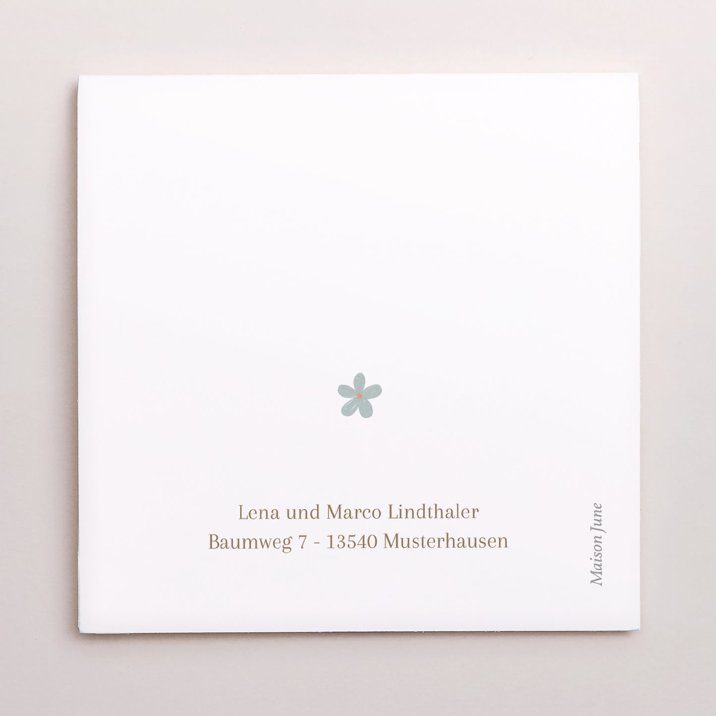 Dankeskarte Geburt Doppelflügelfensterhalbmond foto N° 3