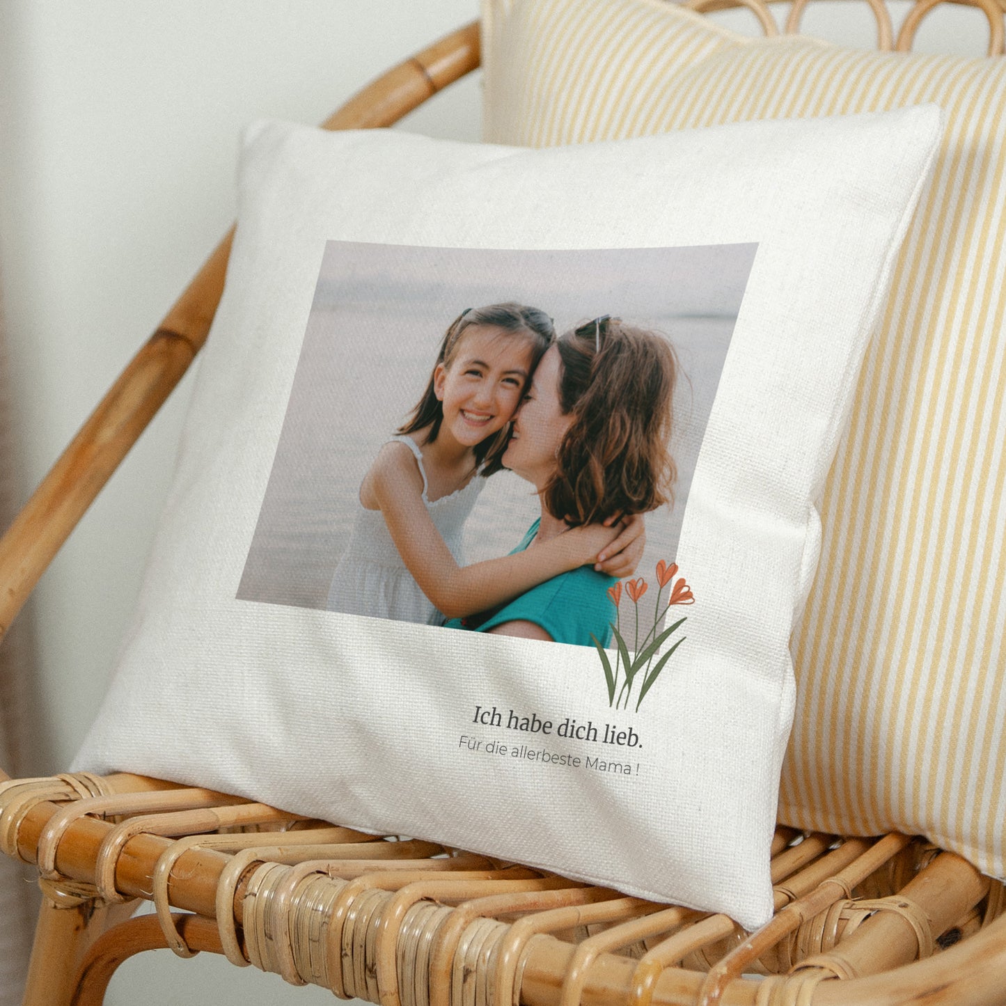 Kissen Objekte Natürliche Beige Tulpen foto N° 1