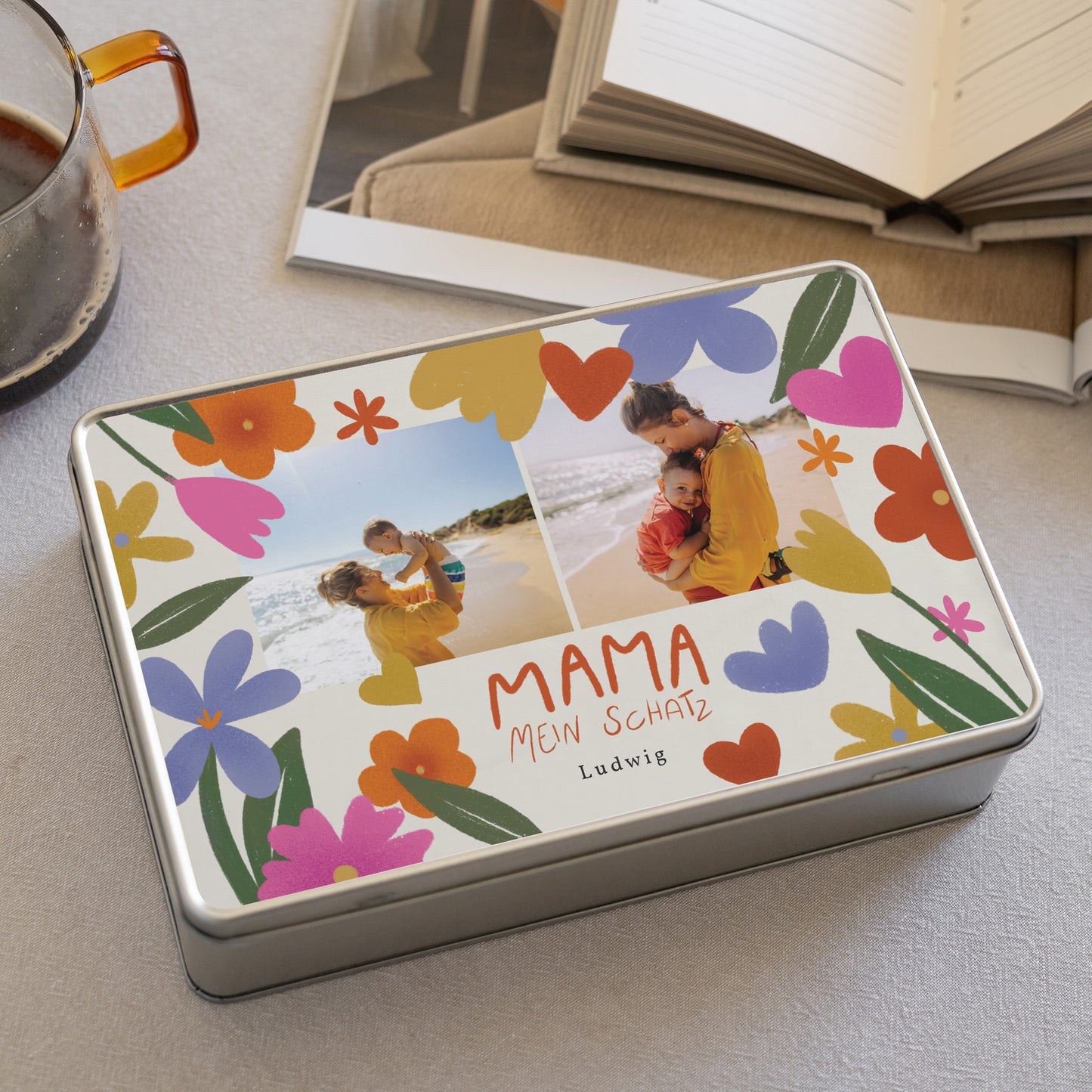 Metalldose Objekte Rechteck Mama der Liebe II foto N° 2