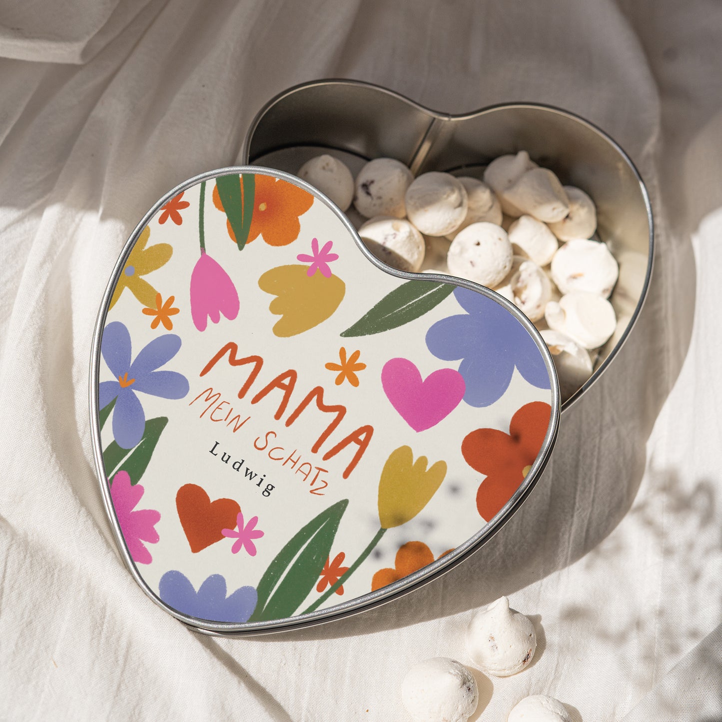 Metalldose Objekte Herz Mama der Liebe II foto N° 2