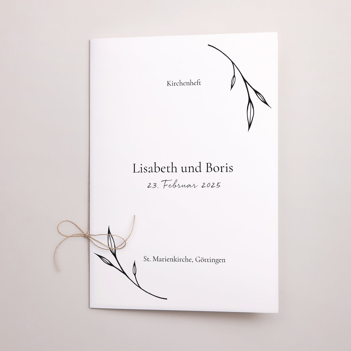 Kirchenheft Hochzeit Doppelflügel foto N° 1
