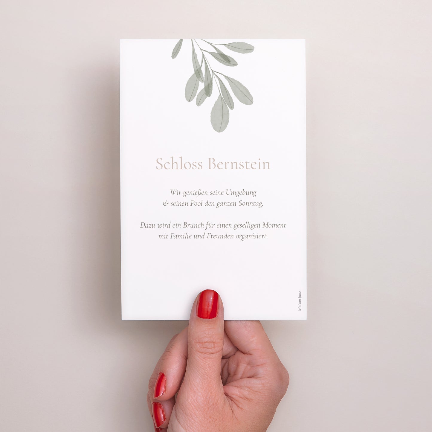 Einladungskarte Hochzeit PortraitPorträt foto N° 3