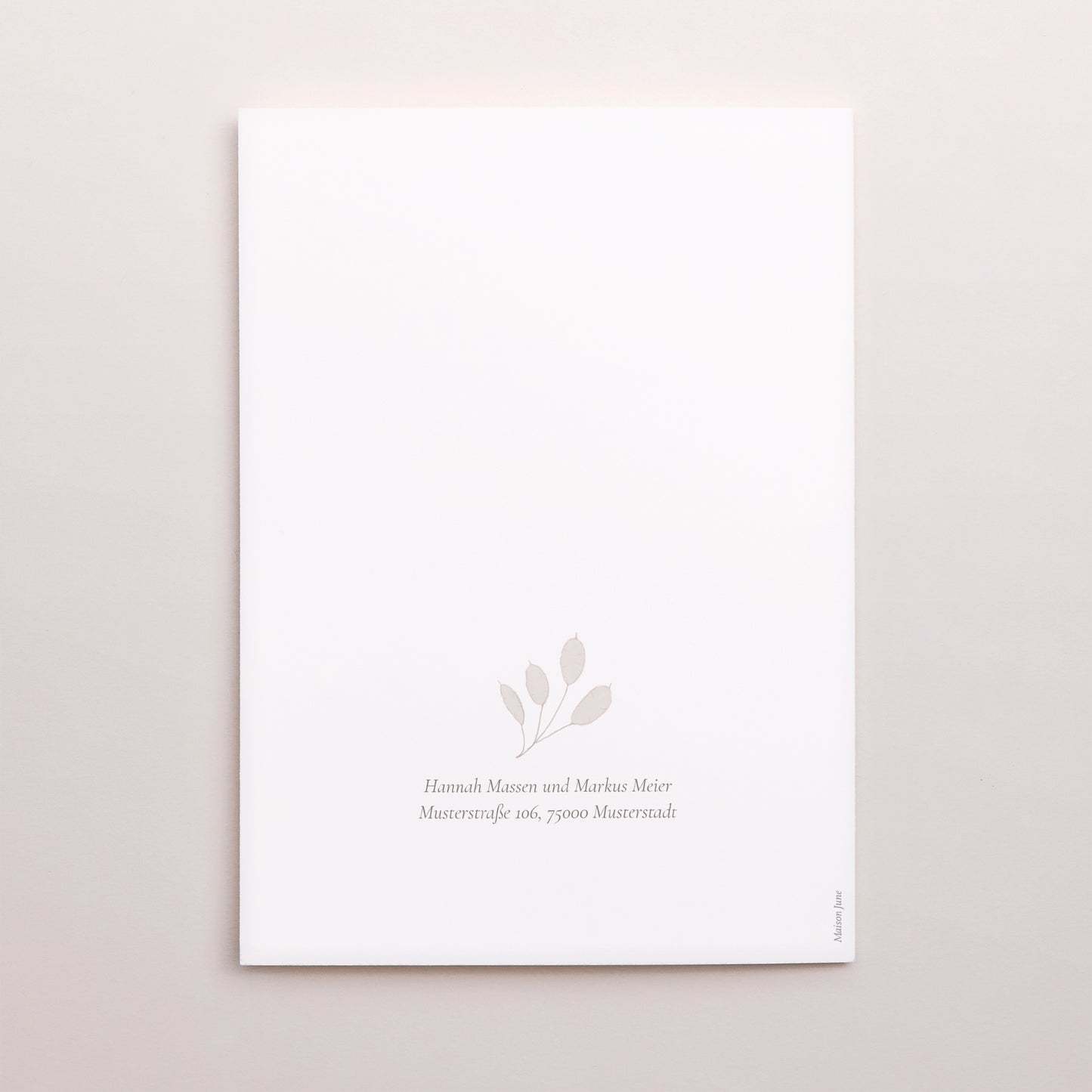 Hochzeitseinladung Doppelflügelporträt foto N° 3