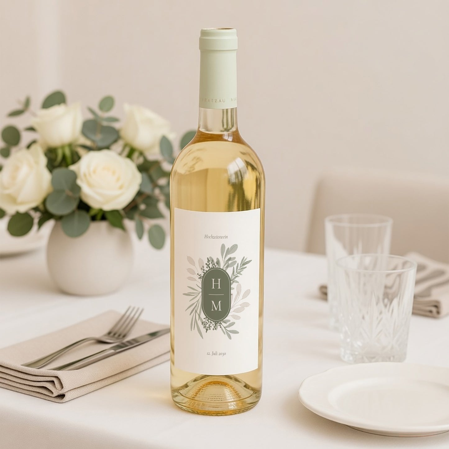 Flaschenetikett Hochzeit Porträt foto N° 2