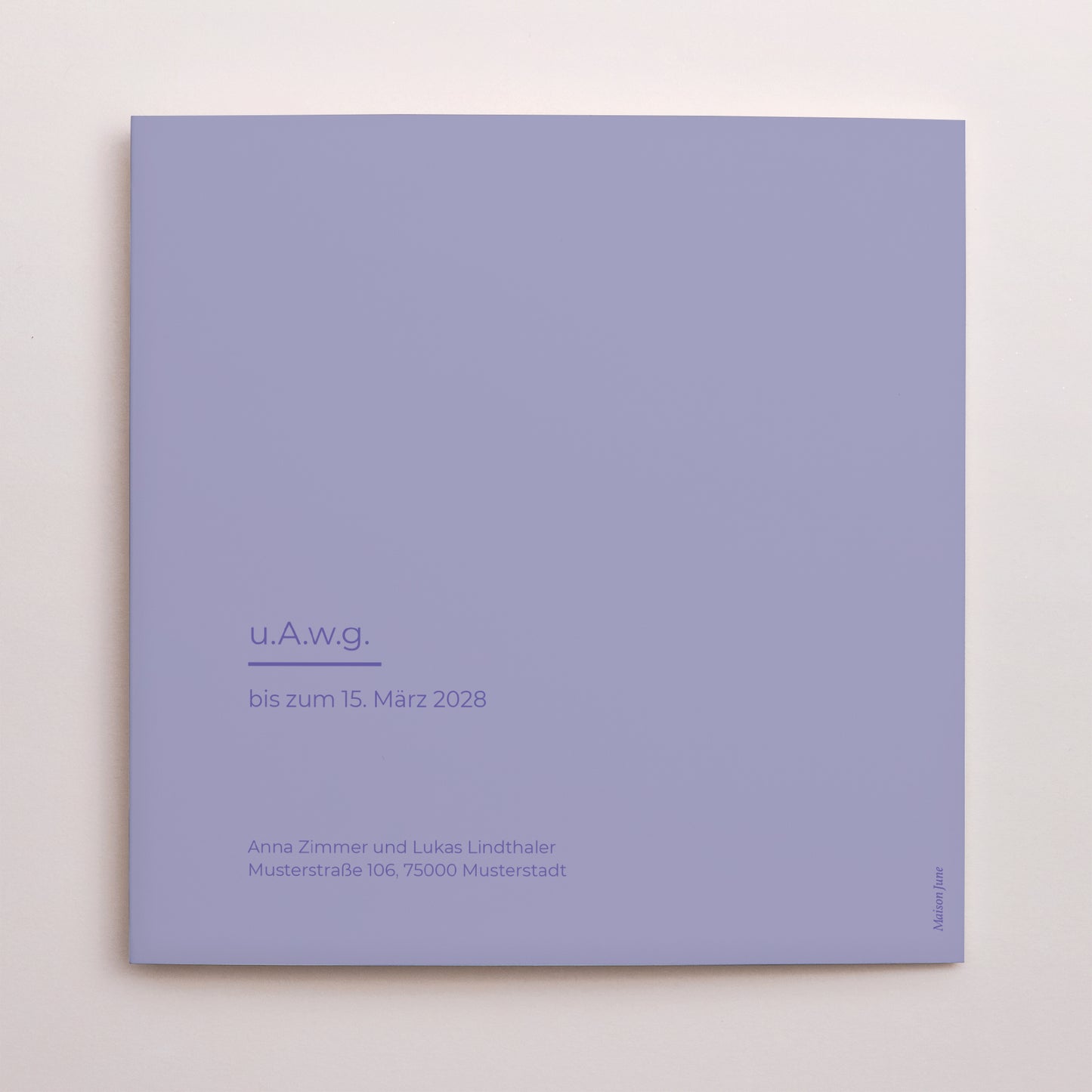 Hochzeitseinladung Doppelflügiges Quadrat pop & love foto N° 3