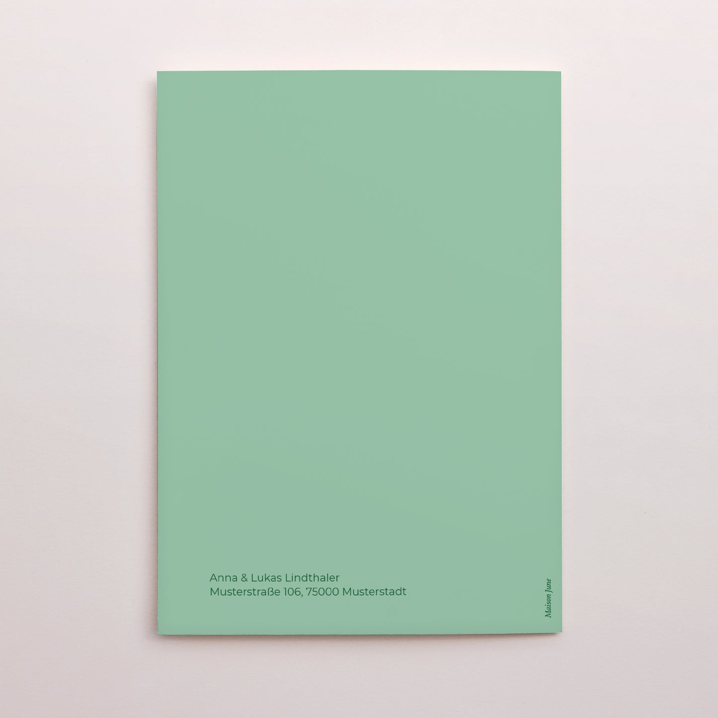 Dankeskarte Hochzeit Doppelflügelporträt pop & love foto N° 3