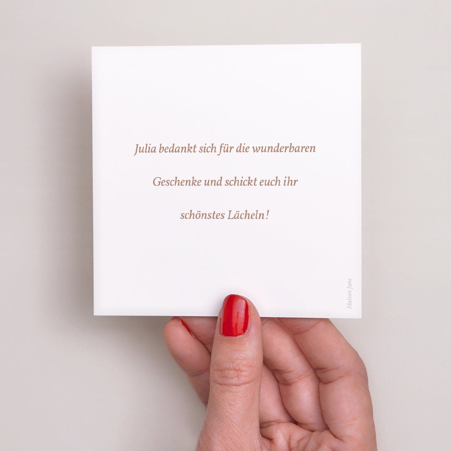 Dankeskarte Geburt Quadrat foto N° 3