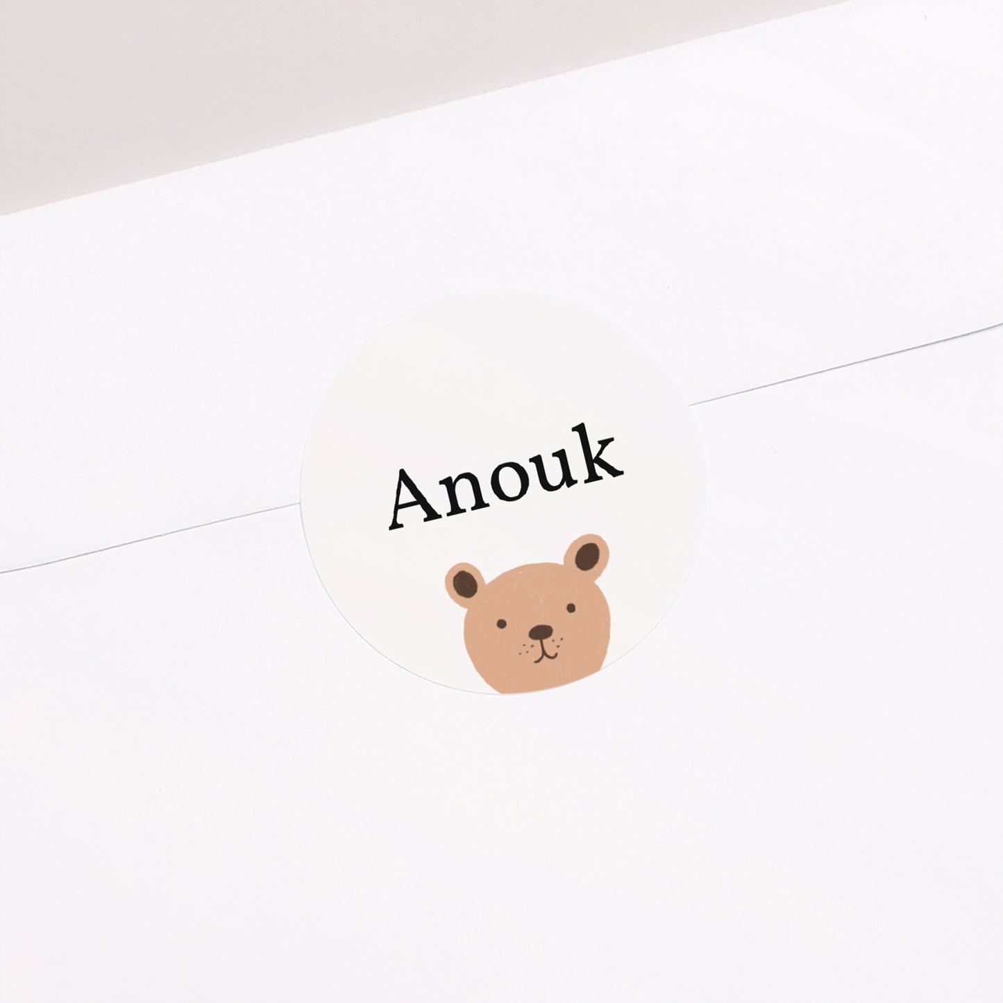 Sticker Geburt Rund Schmusetücher und Rasseln foto N° 1