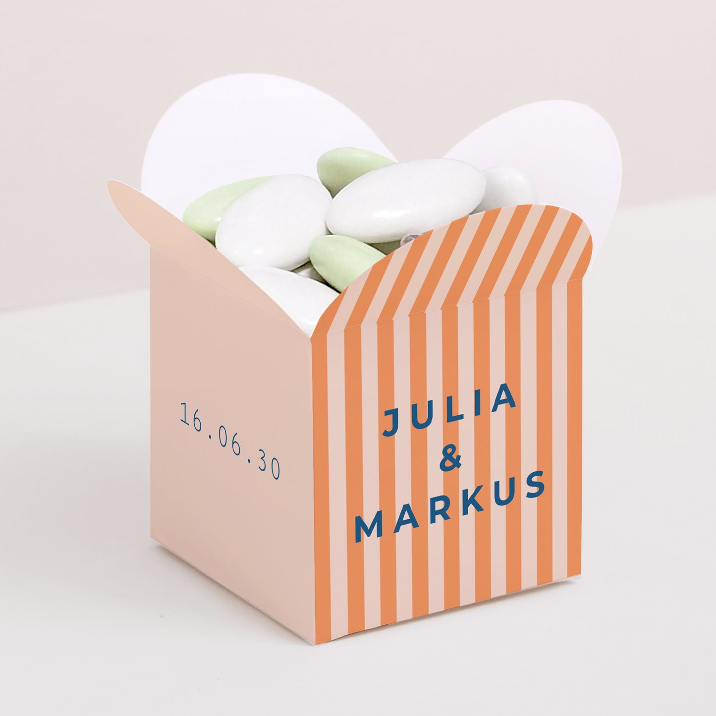 Geschenkbox Hochzeit Schmetterlingsöffnung Liebe am Strand foto N° 1