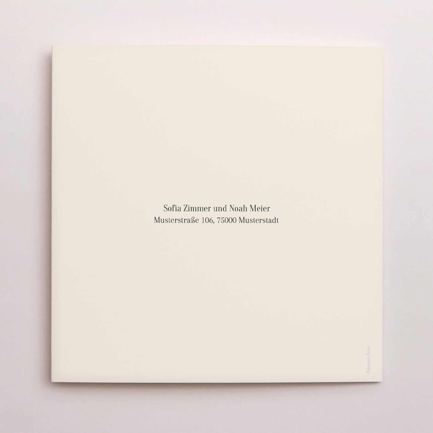 Hochzeitseinladung Doppelflügiges Quadrat foto N° 3