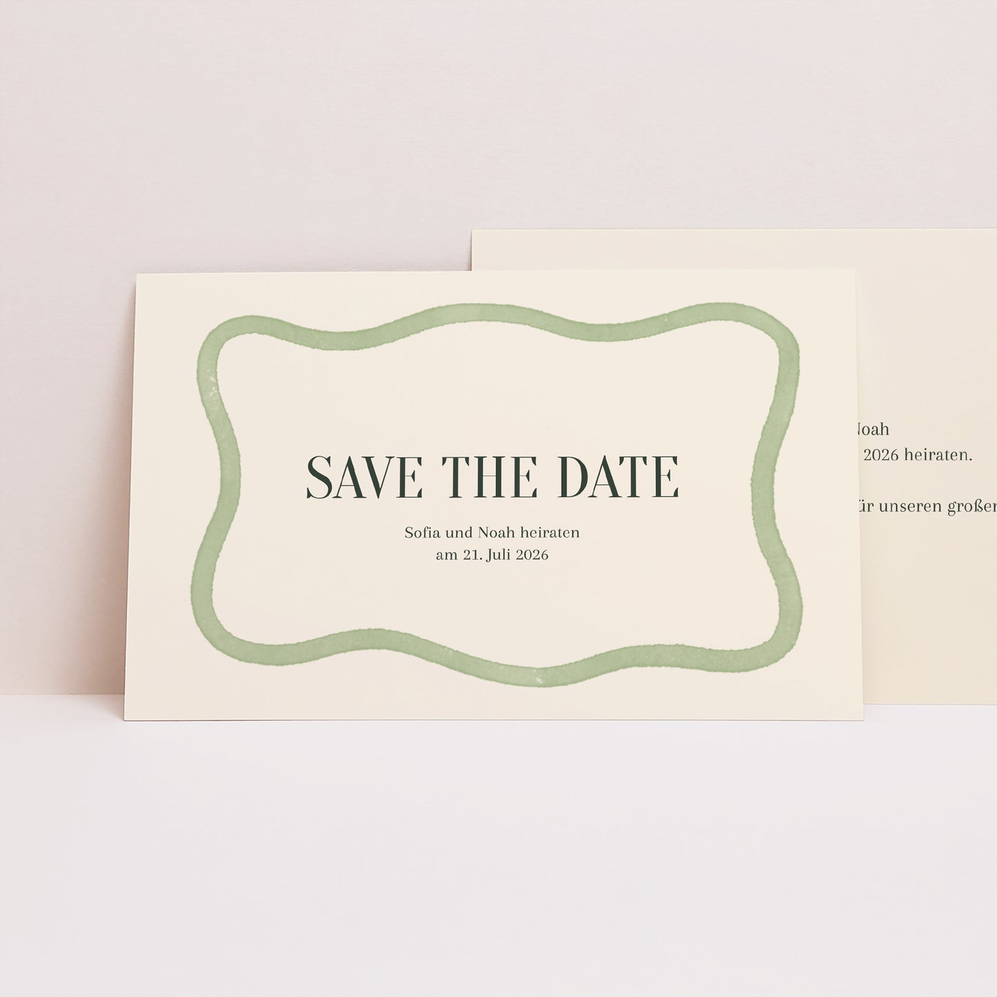 Save the date Karte Hochzeit Landschaft foto N° 1
