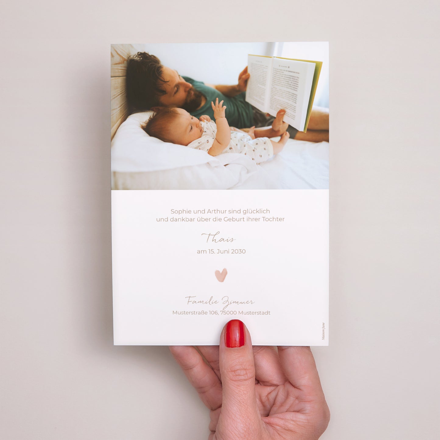 Geburtskarte Stille Nacht foto N° 3