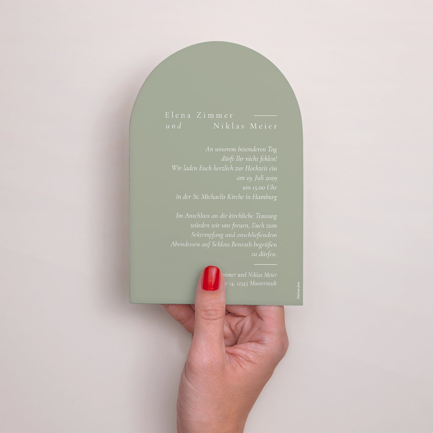 Hochzeitseinladung Arche foto N° 3