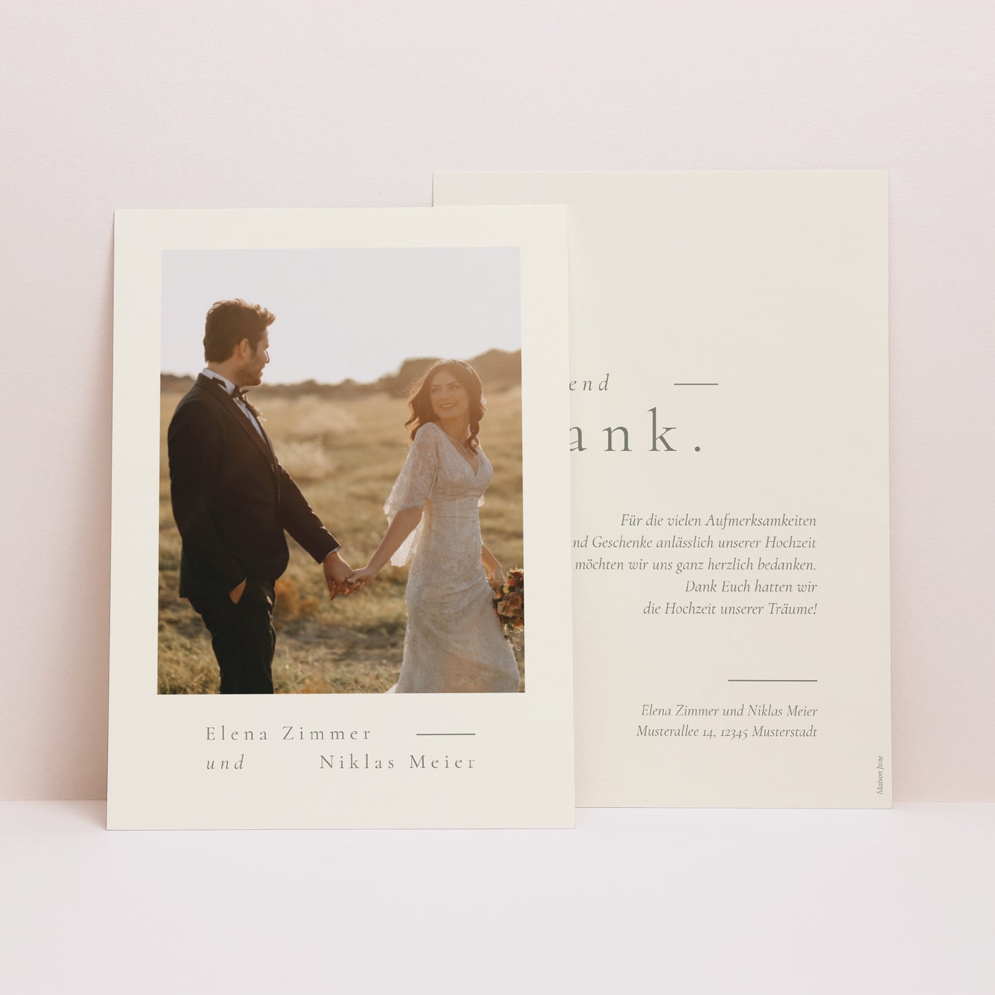 Dankeskarte Hochzeit foto N° 1