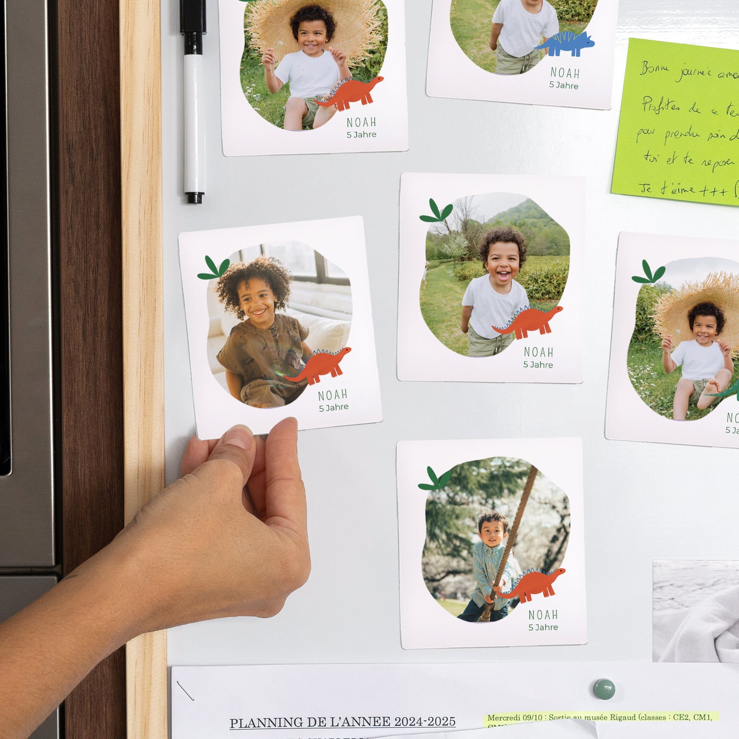 Fotoabzug Kindergeburtstag Pack mit 12, magnetisch foto N° 2