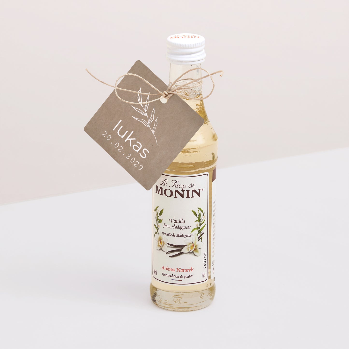 Vorgelochtes Etikett Geburt quadratisch Strang und Kraft foto N° 3