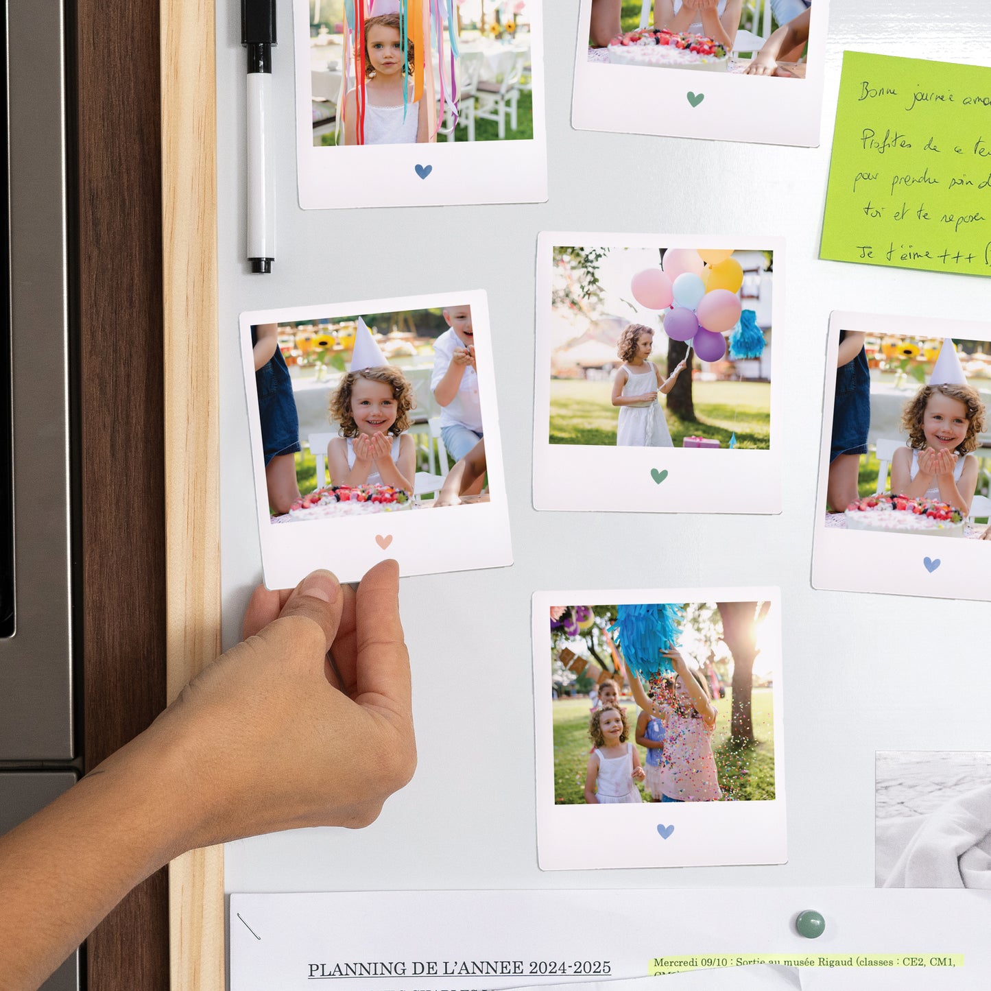 Fotoabzug Kindergeburtstag Pack mit 12, magnetisch foto N° 2