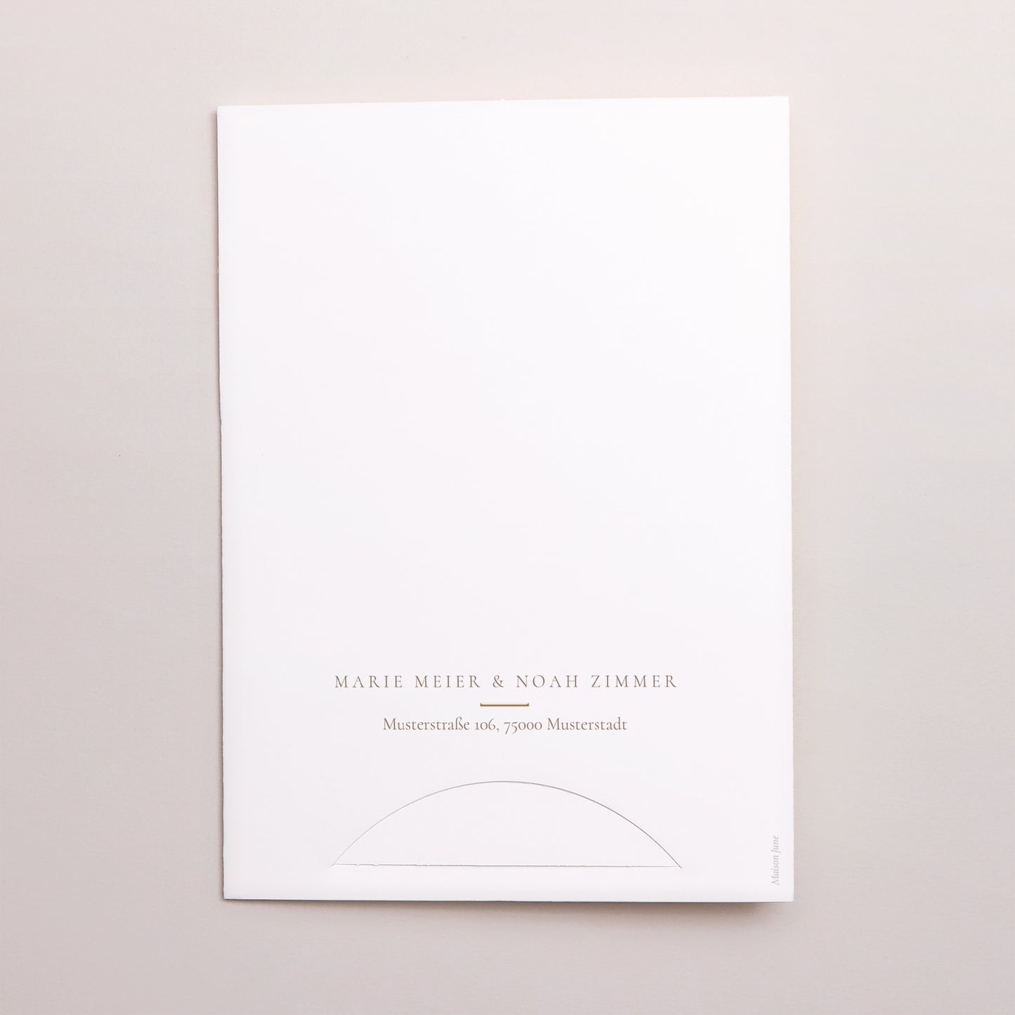 Hochzeitseinladung Hülle für 2 Karten Elegante Vergoldung foto N° 4