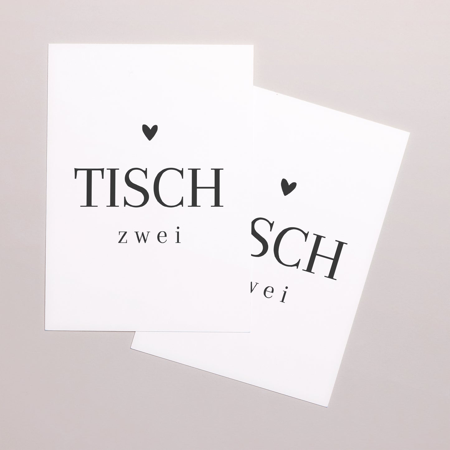 Tischnummern Hochzeit Rechteck Unermessliche Liebe foto N° 2