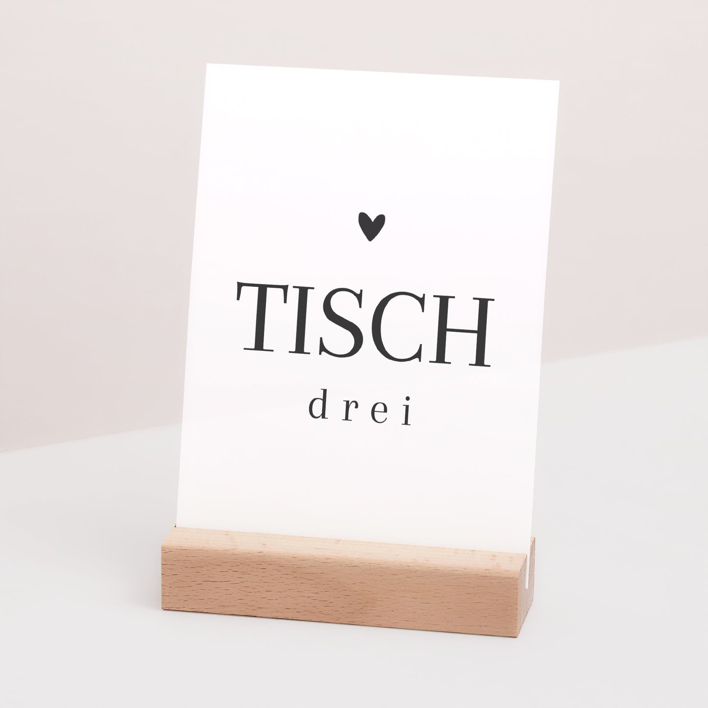 Tischnummern Hochzeit Rechteck Unermessliche Liebe foto N° 3