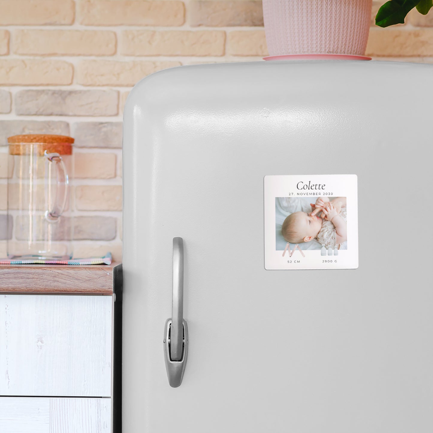 Geburtskarte Satz von 9, magnetisch. Douceur d'Aquarelle foto N° 4