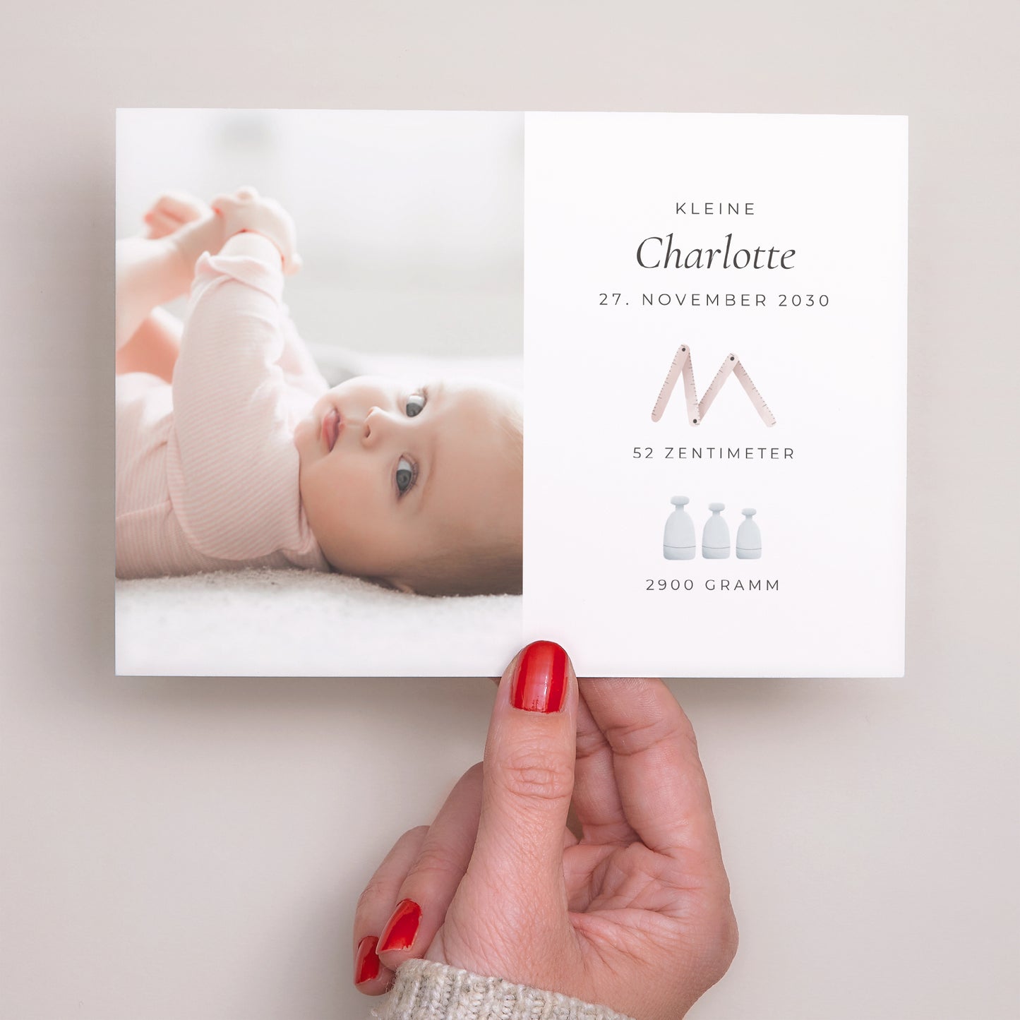 Geburtskarten Landschaft Douceur d'Aquarelle foto N° 3