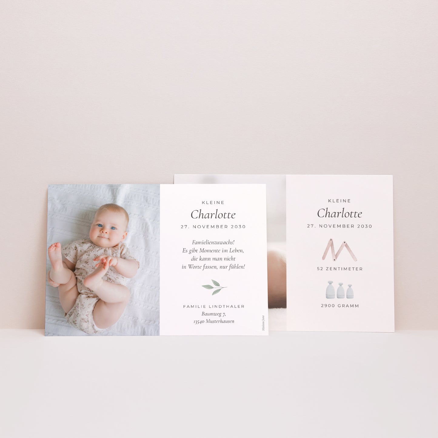 Geburtskarten Landschaft Douceur d'Aquarelle foto N° 3