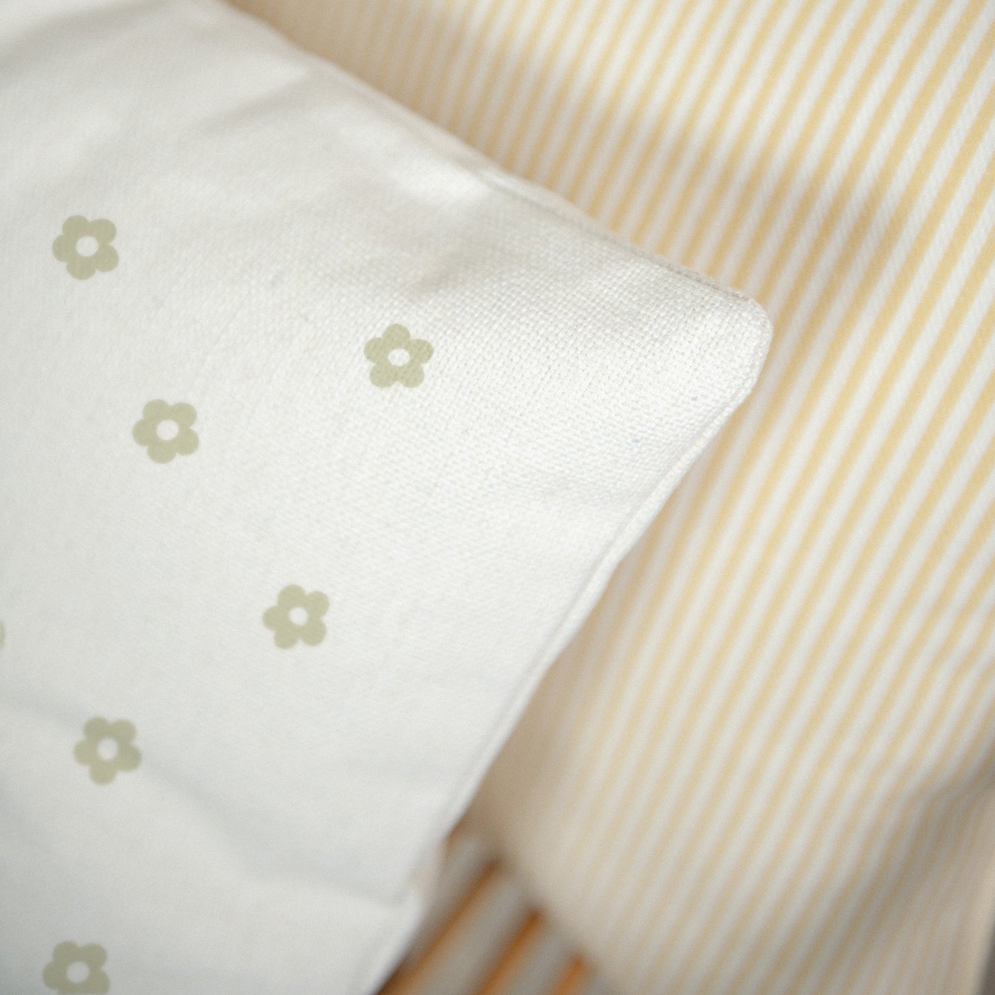 Kissen Objekte Natürliche Beige Blumenmuster foto N° 3