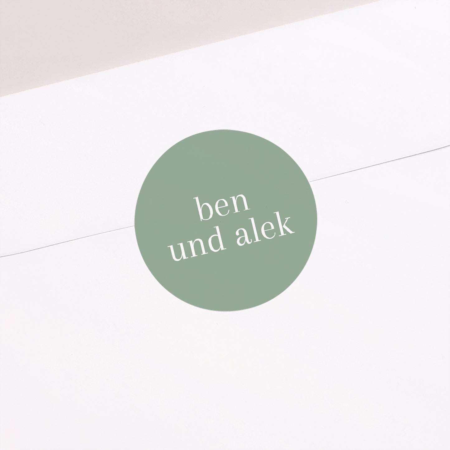 Sticker Geburt Rund Zwillinge Farbe Grün foto N° 1